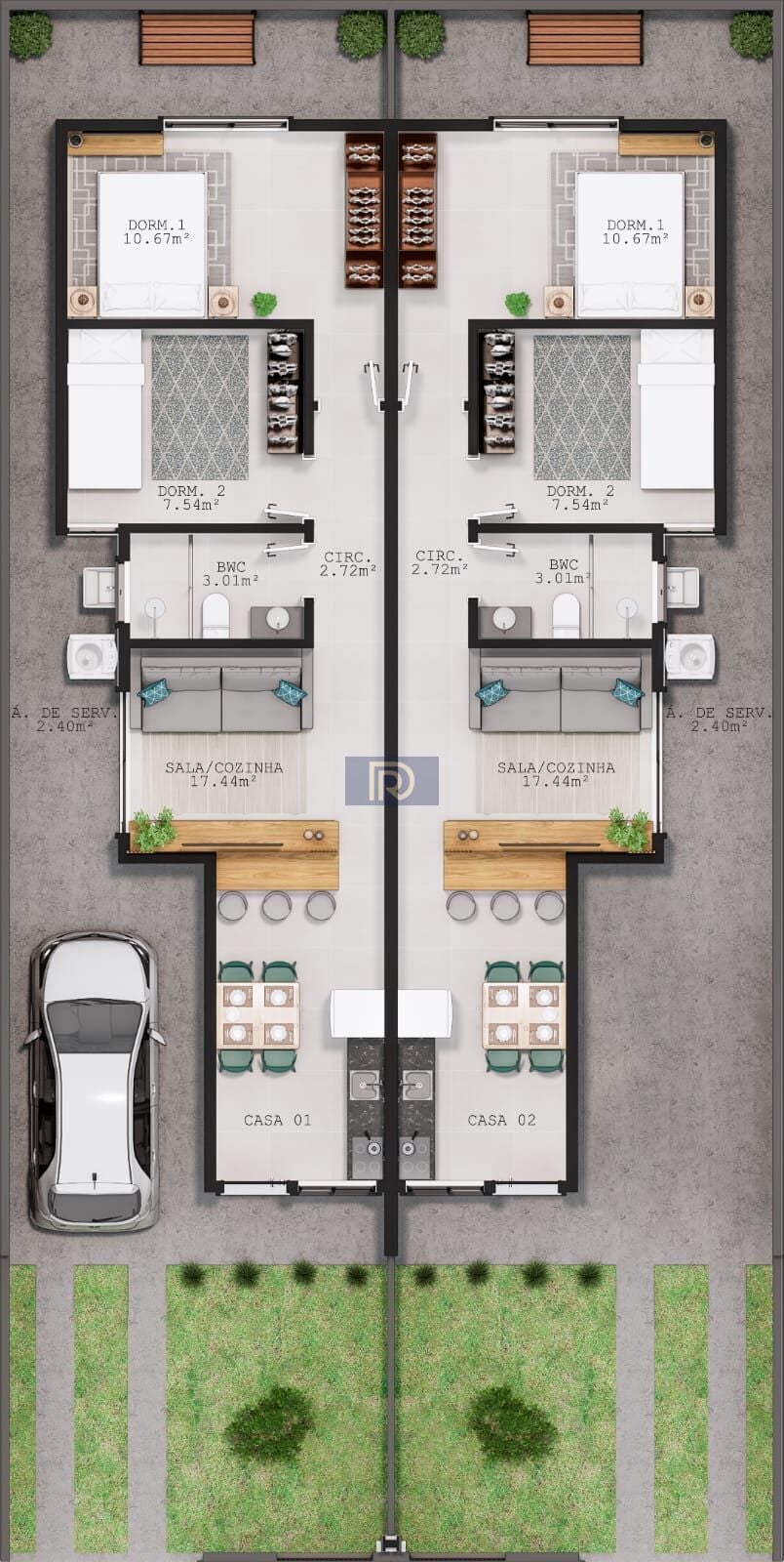 Casa, 2 quartos, 48 m² - Foto 5
