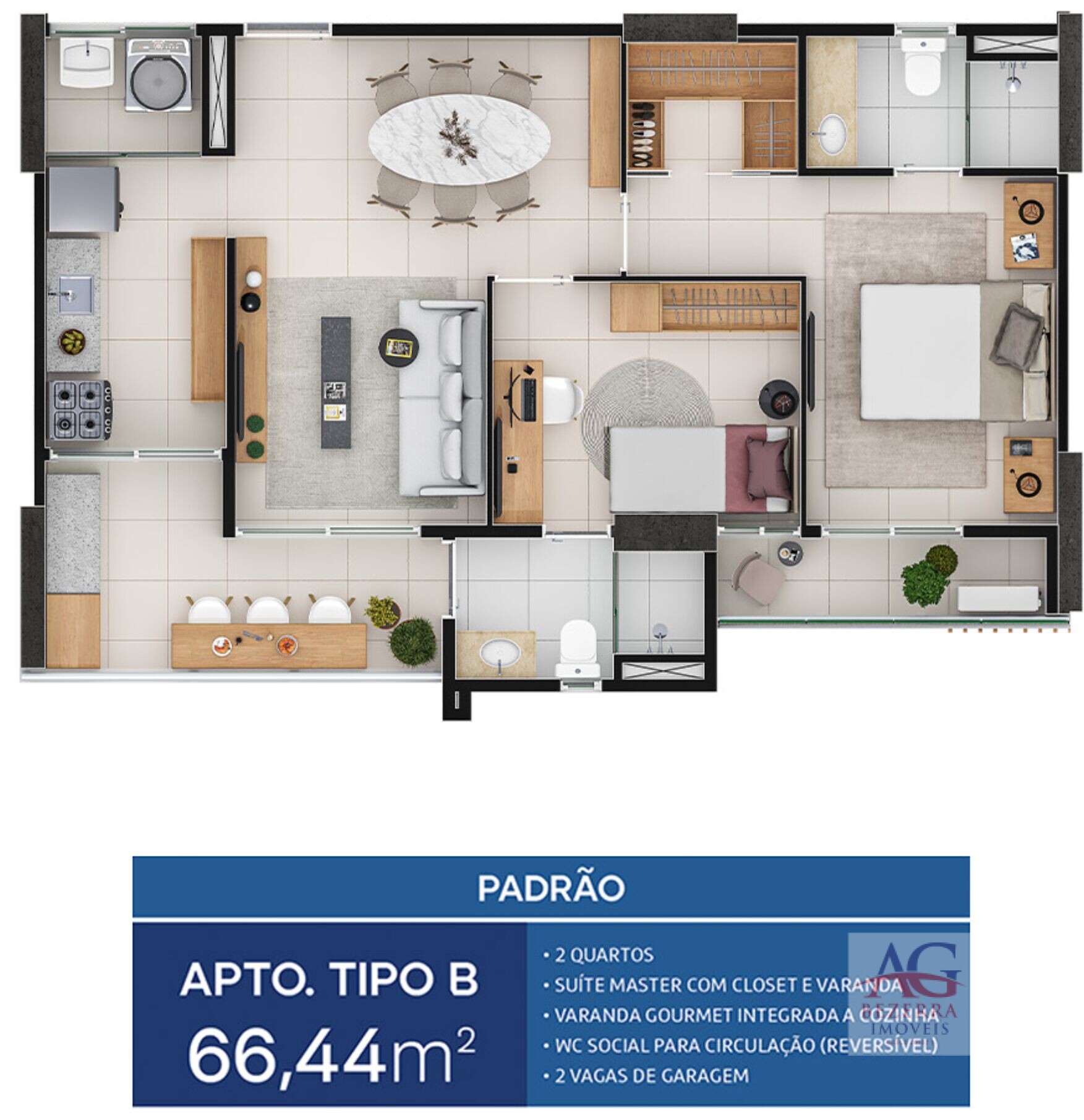 Apartamento, 2 quartos, 66 m² - Foto 7