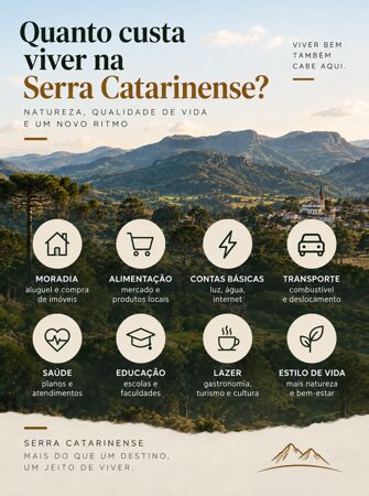 Quanto custa viver na Serra Catarinense?