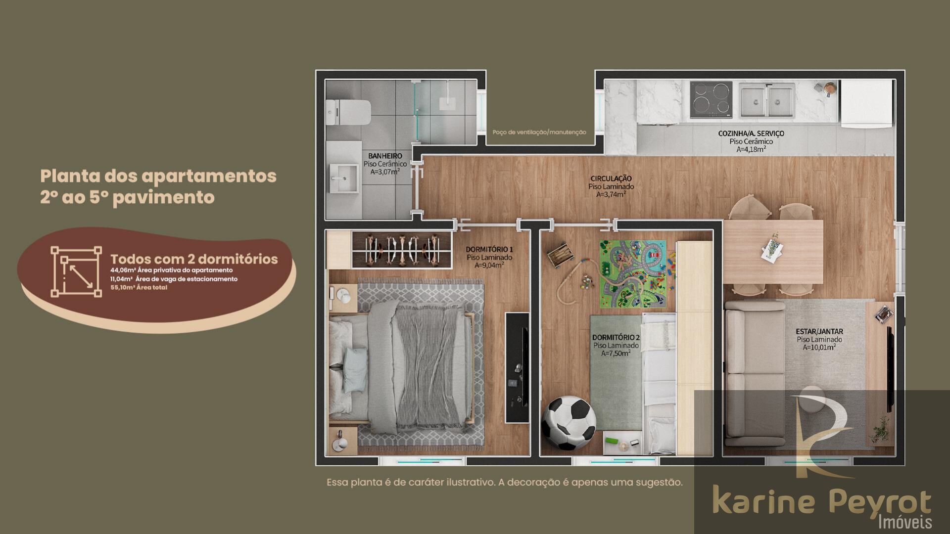 Apartamento, 2 quartos, 44 m² - Foto 12