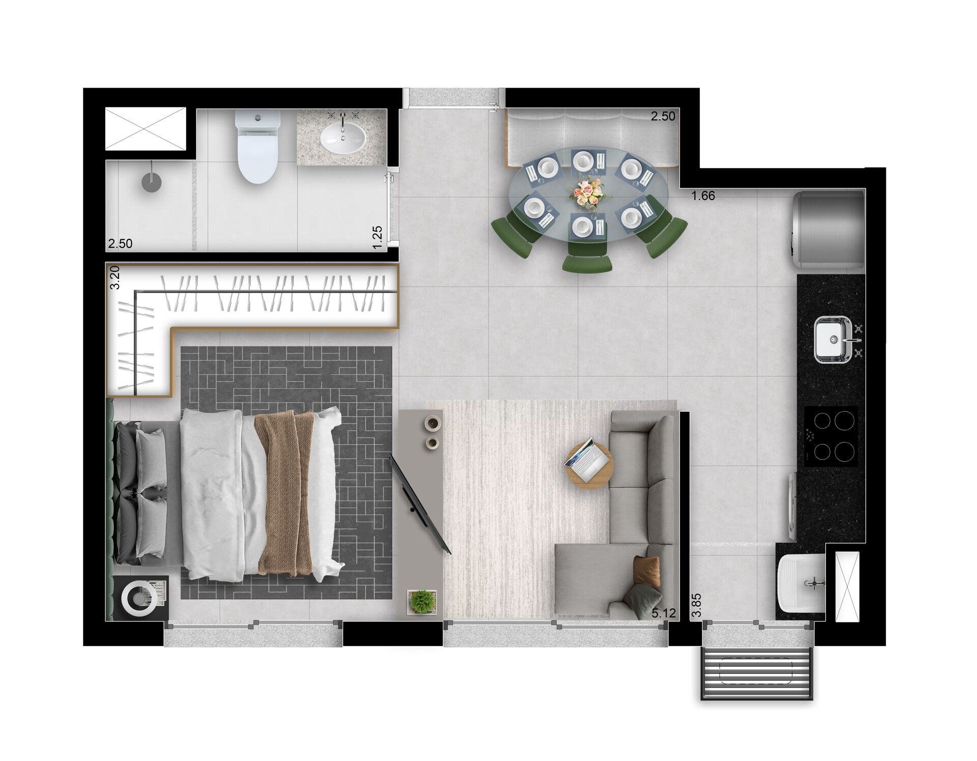 Apartamento à venda com 2 quartos, 1 banheiro, 1 vaga e 49m² no Vila Mogilar, Mogi das Cruzes (SP) — foto 9 de 30
