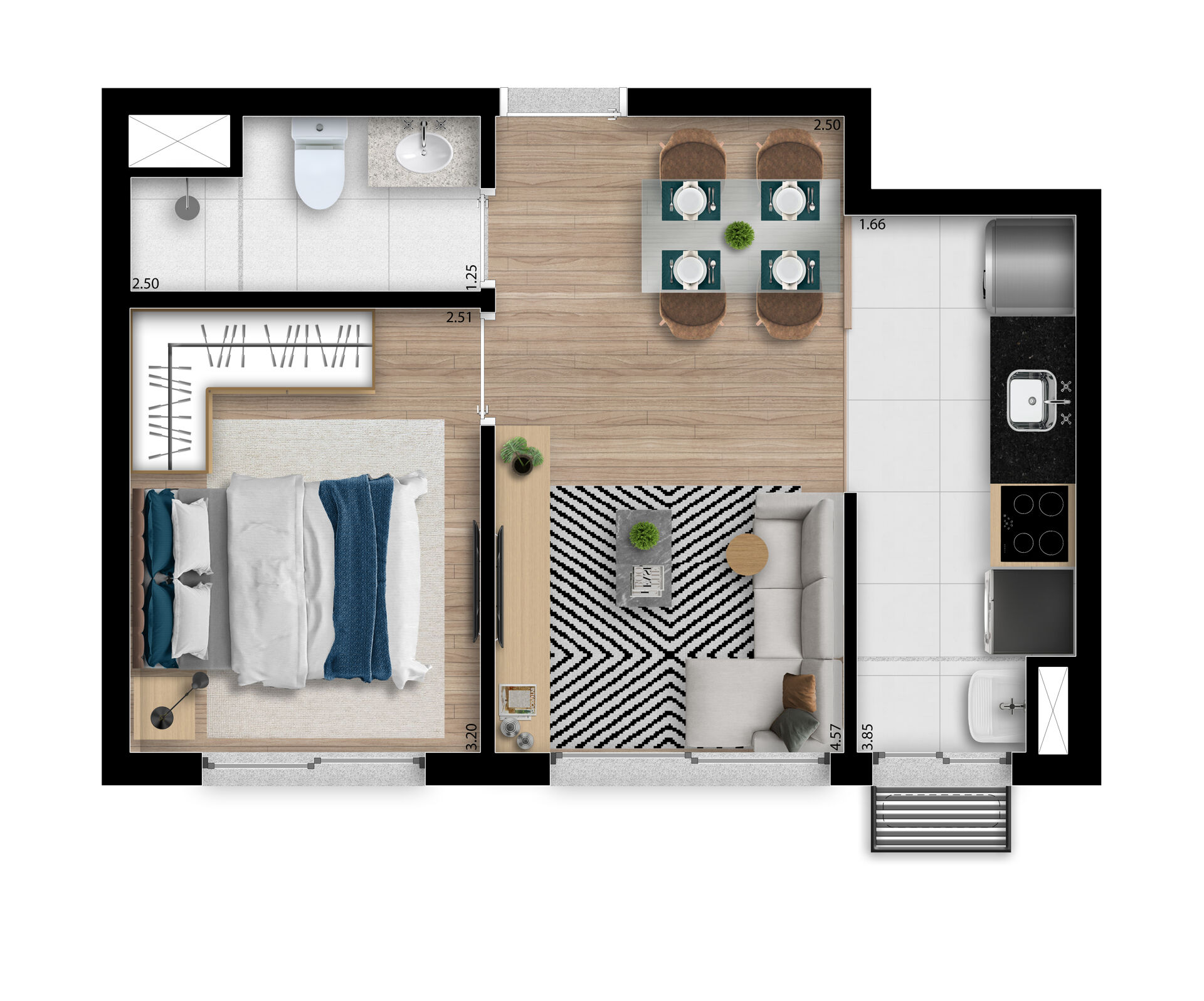 Apartamento à venda com 2 quartos, 1 banheiro, 1 vaga e 49m² no Vila Mogilar, Mogi das Cruzes (SP) — foto 10 de 30