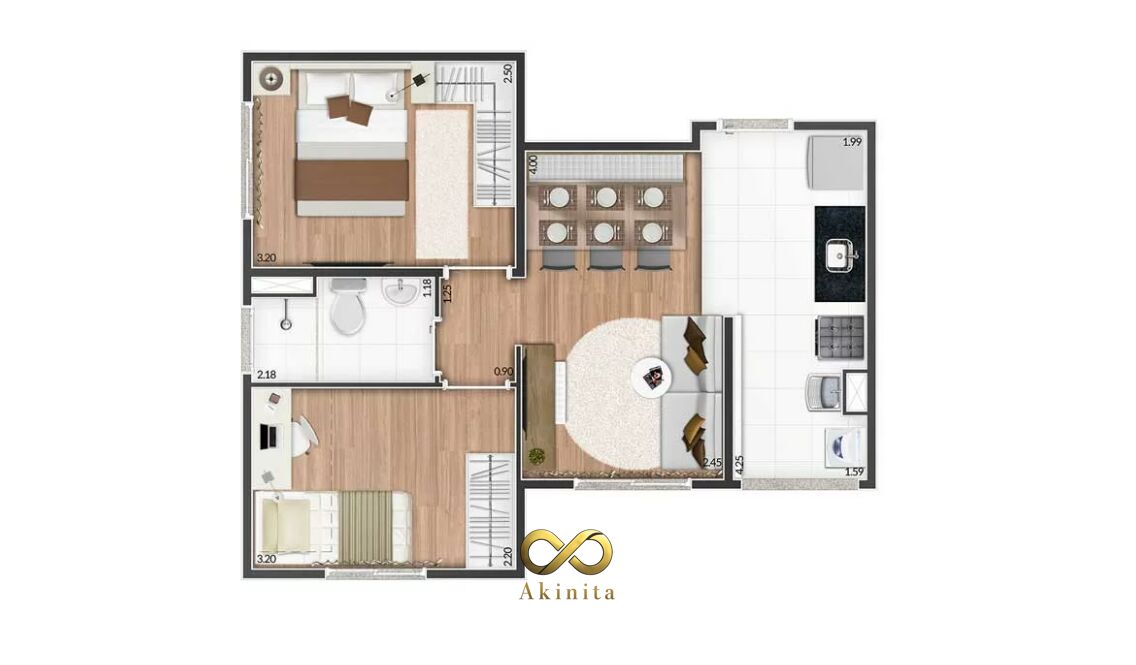 Apartamento à venda com 2 quartos, 1 banheiro, 1 vaga e 42m² no Vila Nova Cintra, Mogi das Cruzes (SP) — foto 5 de 26