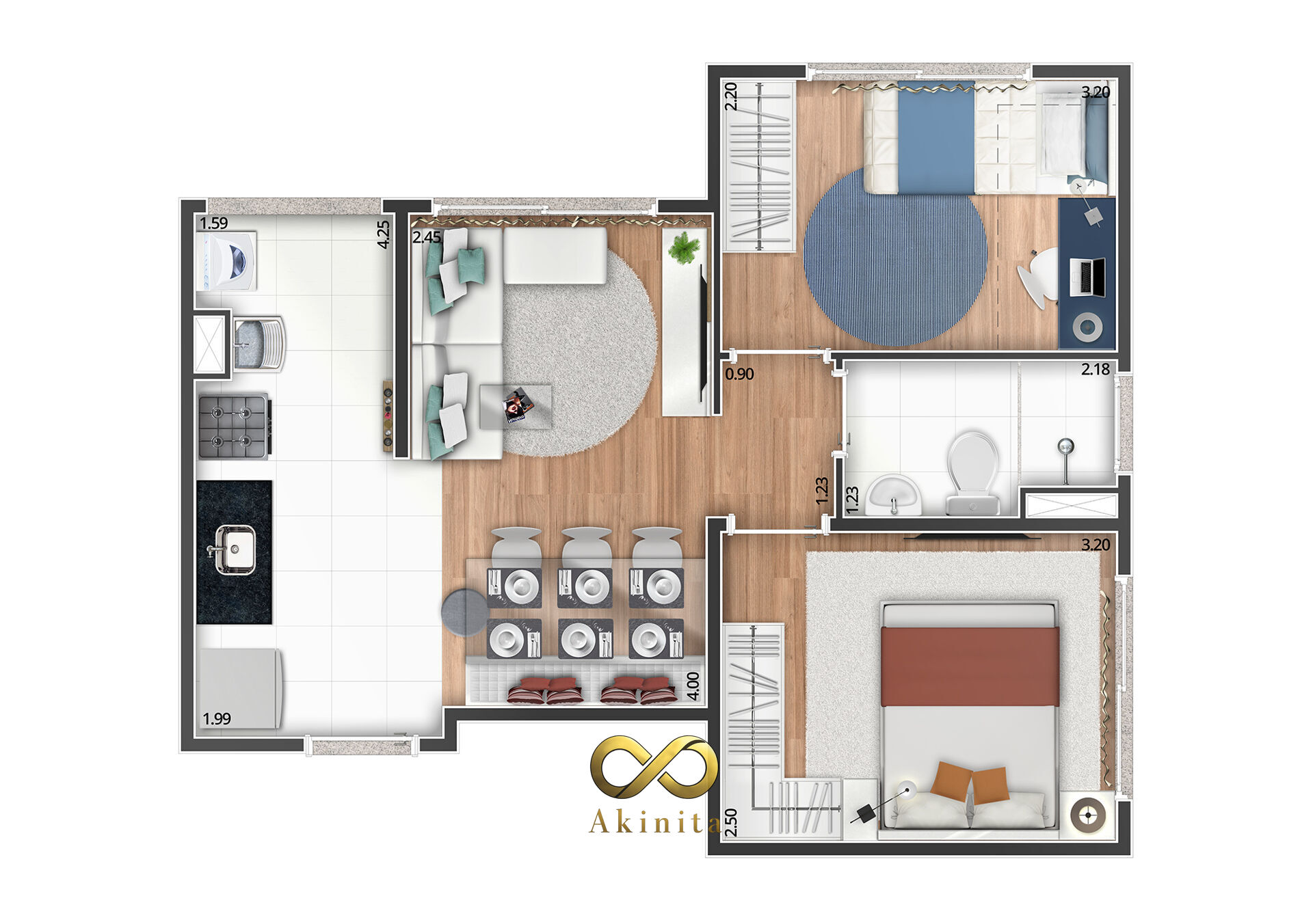 Apartamento à venda com 2 quartos, 1 banheiro, 1 vaga e 42m² no Vila Nova Cintra, Mogi das Cruzes (SP) — foto 2 de 23