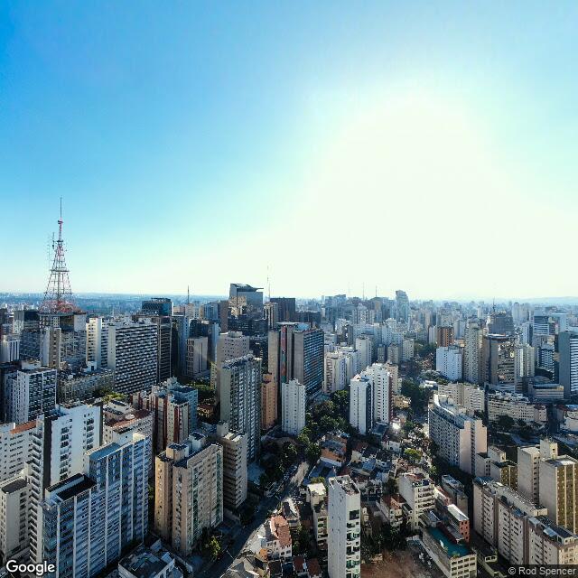 Imagem estática do "Street View" da localização