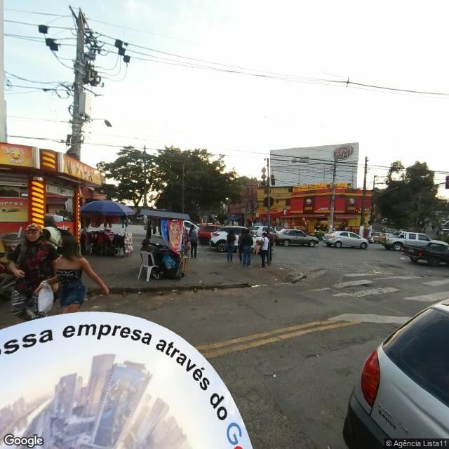 Imagem estática do "Street View" da localização