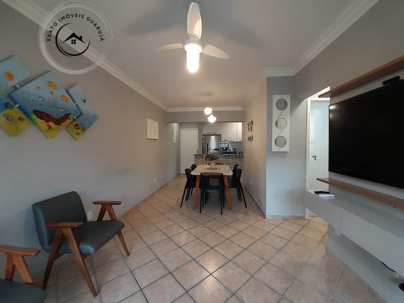 Apartamento Padrão de 02 dormitórios para venda na Praia da Enseada. - foto 3