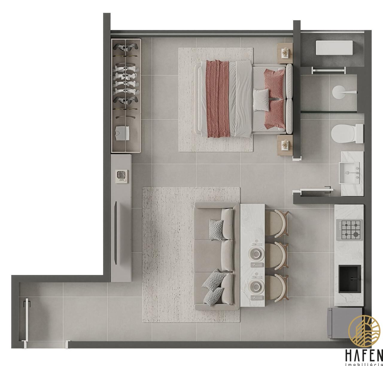 Apartamento, 1 quarto, 34 m² - Foto 19