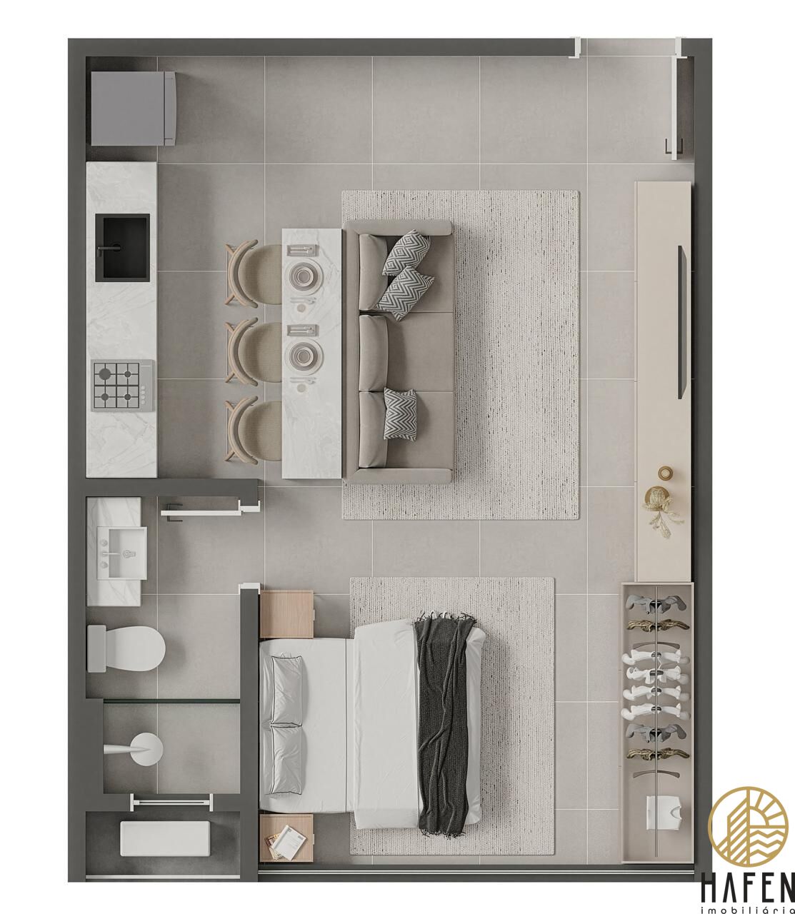 Apartamento, 1 quarto, 34 m² - Foto 21