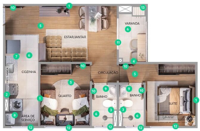 Apartamento, 2 quartos, 49 m² - Foto 4