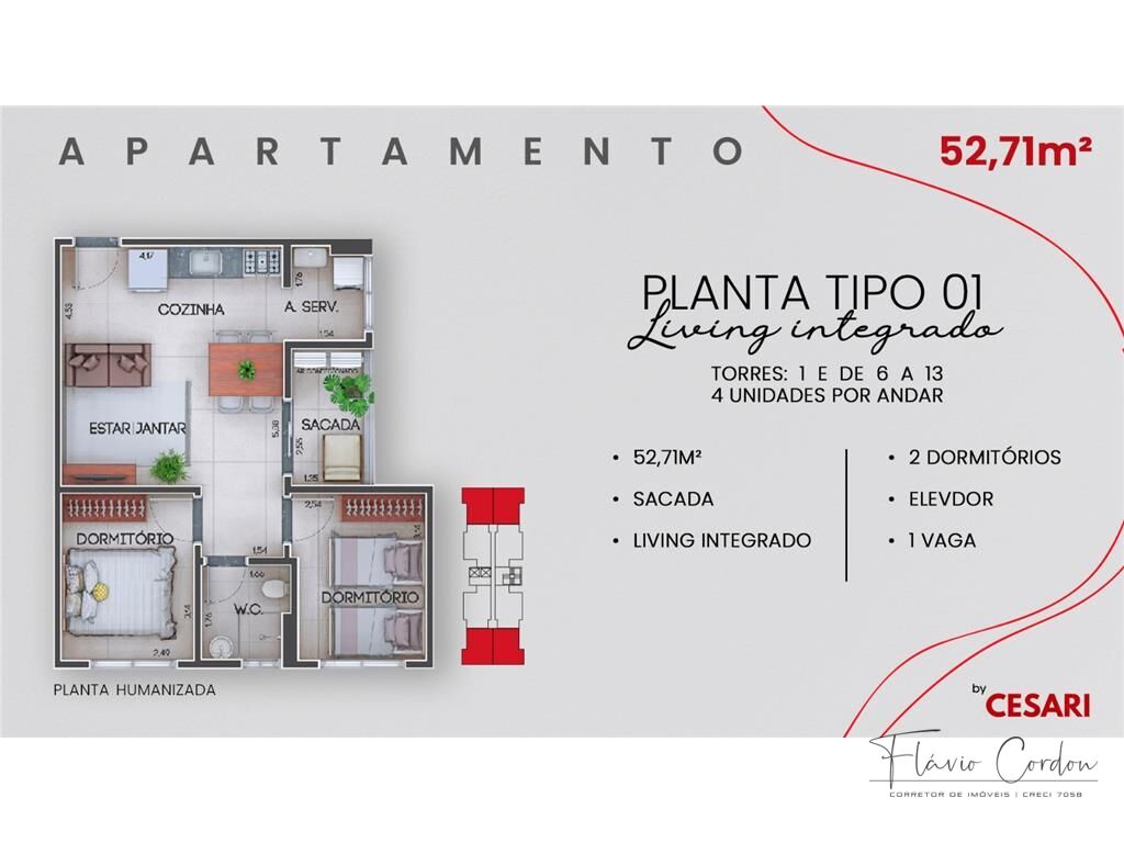 Apartamento, 2 quartos, 65 m² - Foto 5