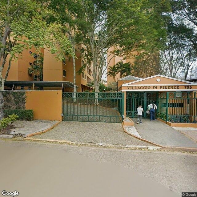 Imagem estática do "Street View" da localização