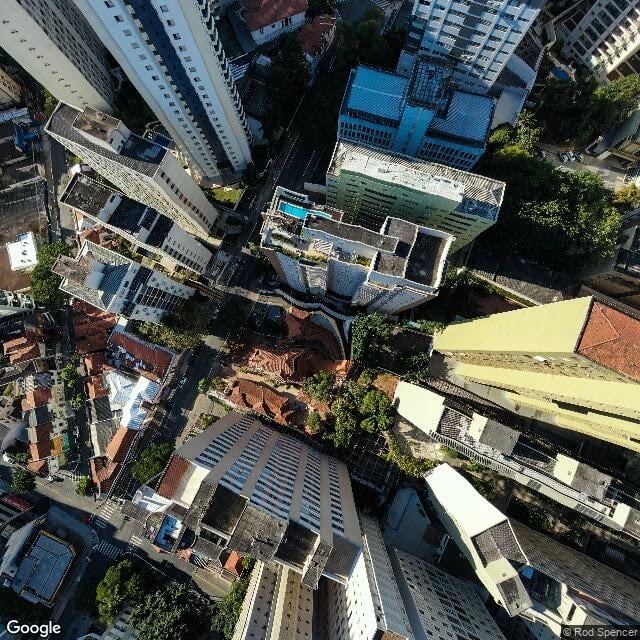 Imagem estática do "Street View" da localização