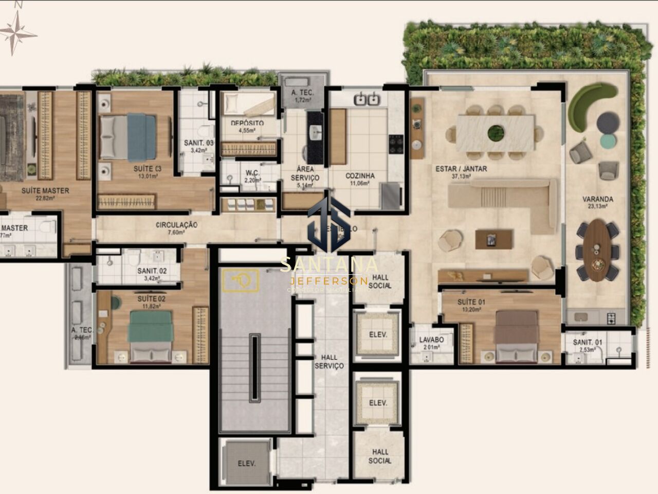 Apartamento, 4 quartos, 219 m² - Foto 20