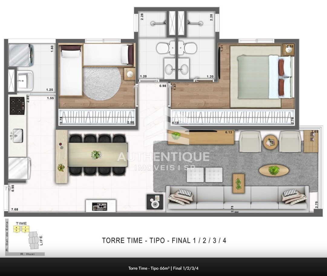 Apartamento, 2 quartos, 66 m² - Foto 16