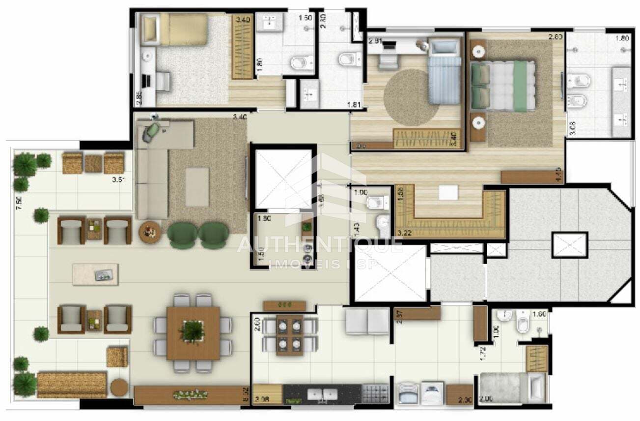 Apartamento, 3 quartos, 161 m² - Foto 33