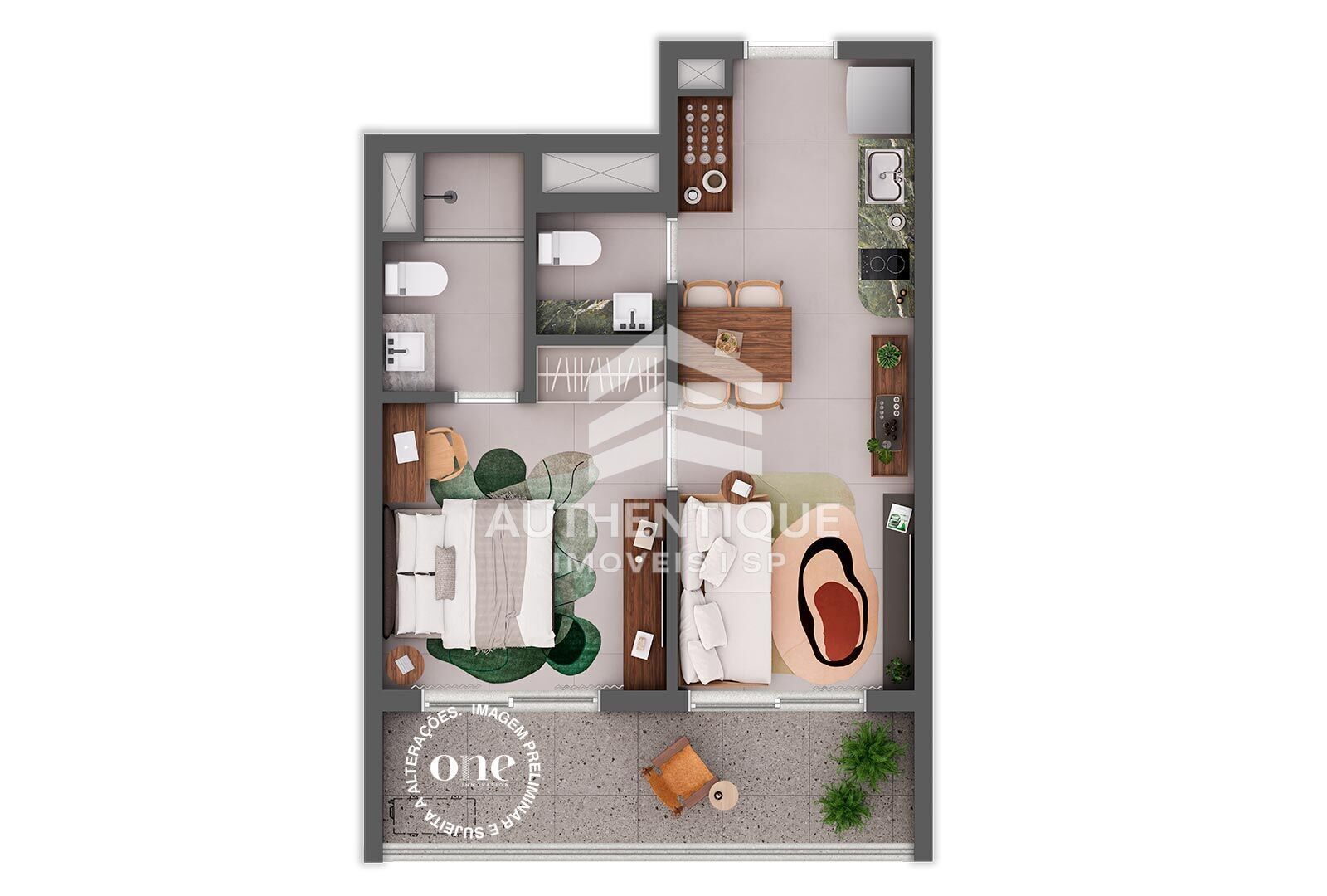 Apartamento, 1 quarto, 46 m² - Foto 19