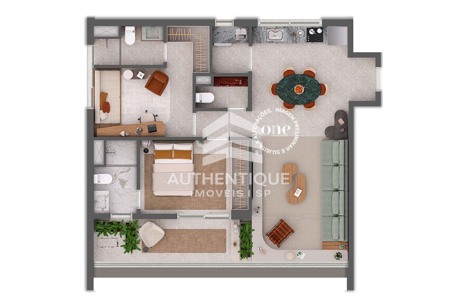 Apartamento, 1 quarto, 46 m² - Foto 21