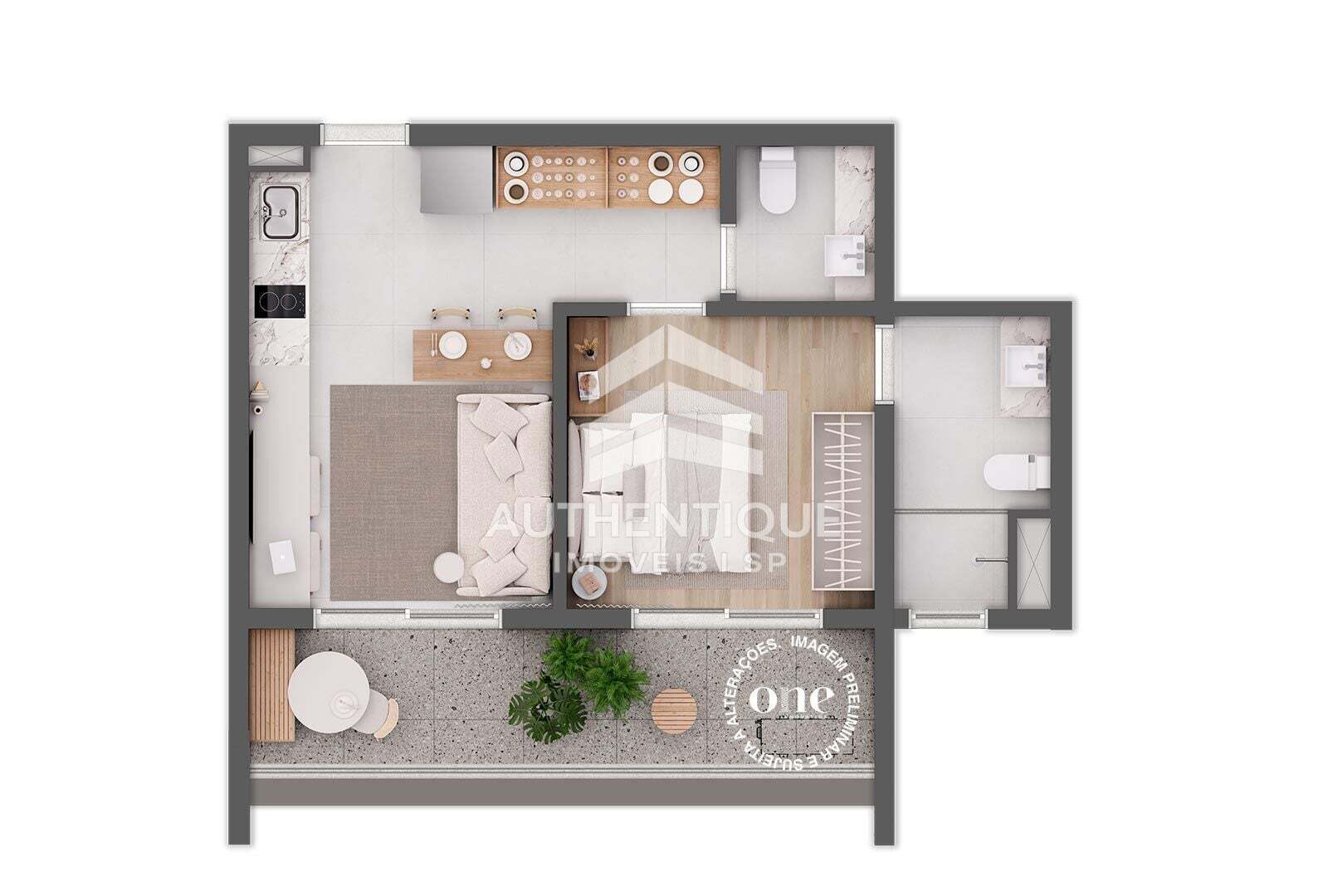 Apartamento, 1 quarto, 46 m² - Foto 18