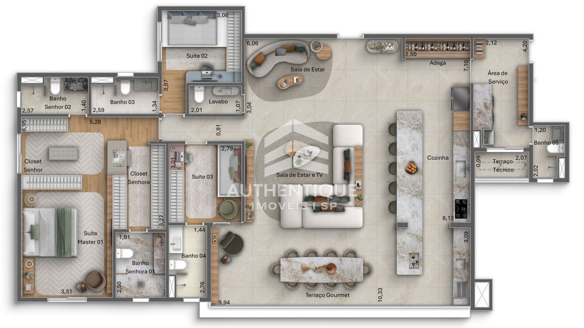 Apartamento, 4 quartos, 200 m² - Foto 19