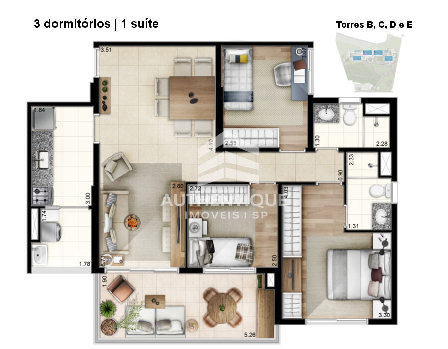 Apartamento, 4 quartos, 129 m² - Foto 17