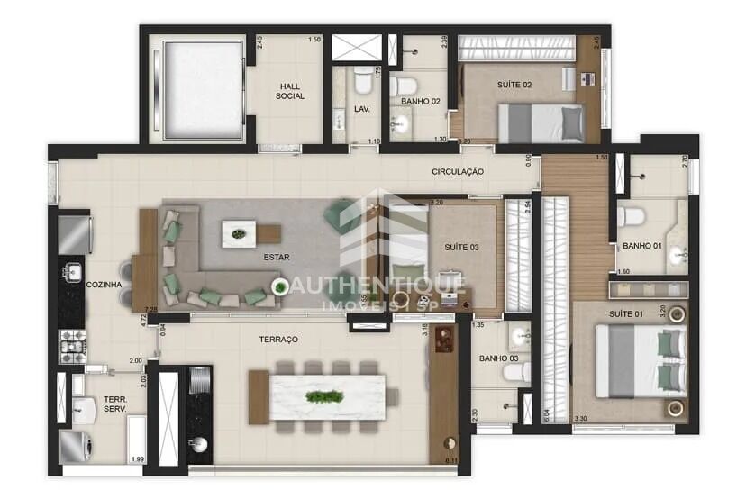 Apartamento, 3 quartos, 121 m² - Foto 13