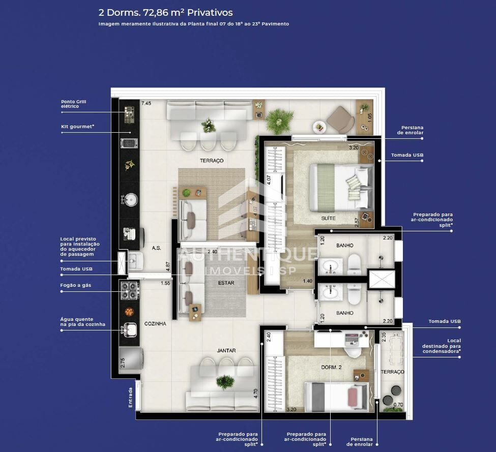 Apartamento, 2 quartos, 65 m² - Foto 22