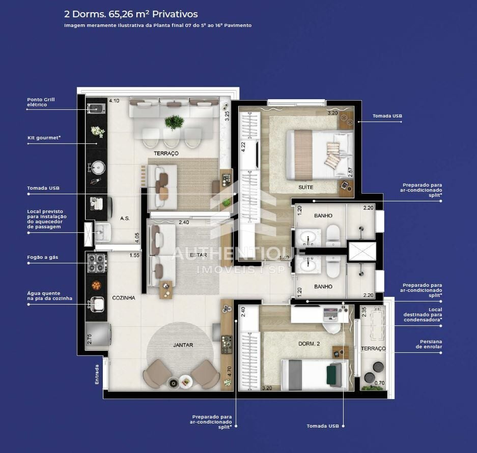 Apartamento, 2 quartos, 65 m² - Foto 17