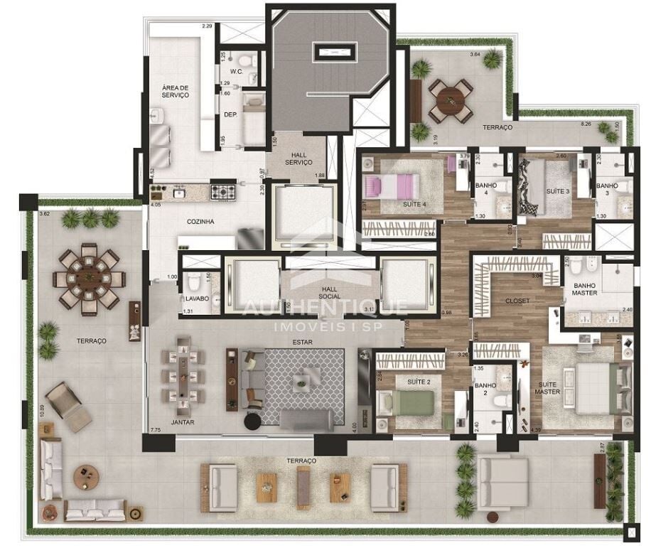 Apartamento, 3 quartos, 208 m² - Foto 10