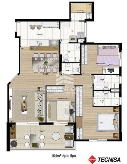 Apartamento, 2 quartos, 104 m² - Foto 44