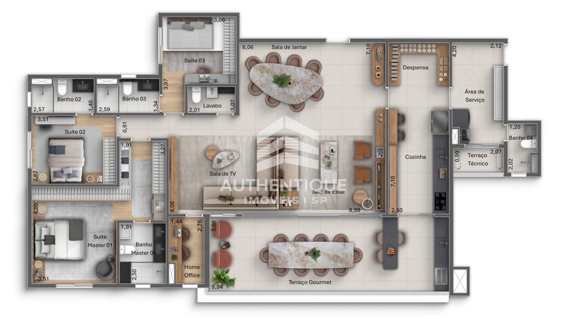 Cobertura, 4 quartos, 259 m² - Foto 17