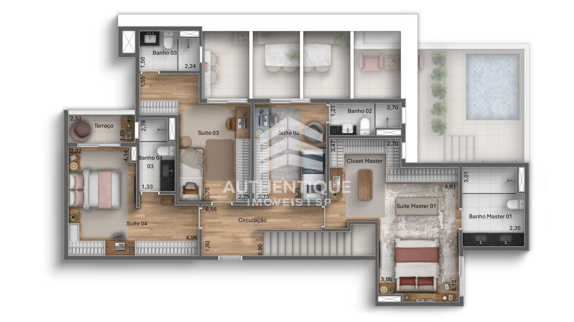 Cobertura, 4 quartos, 259 m² - Foto 23