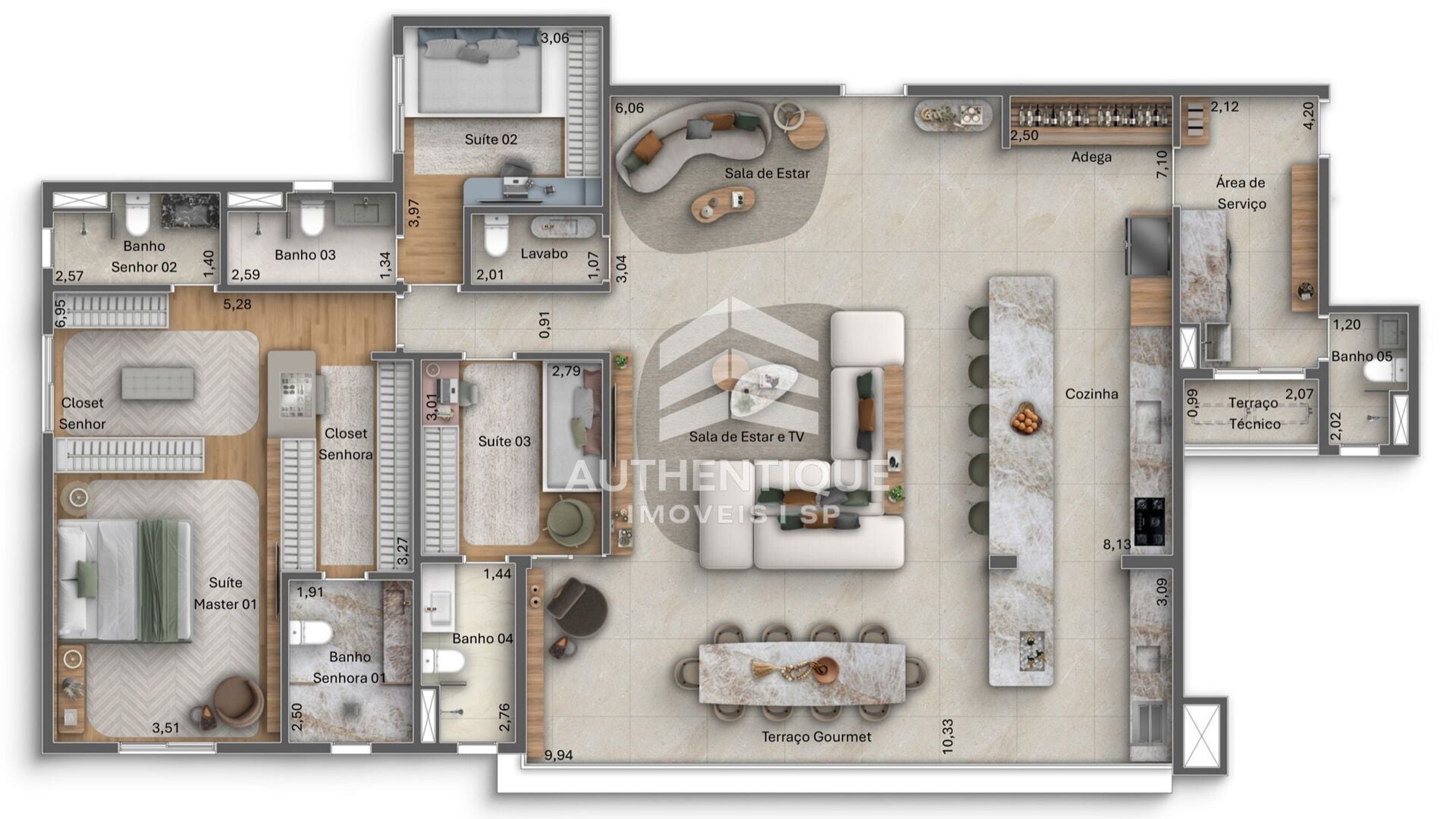 Cobertura, 4 quartos, 259 m² - Foto 19