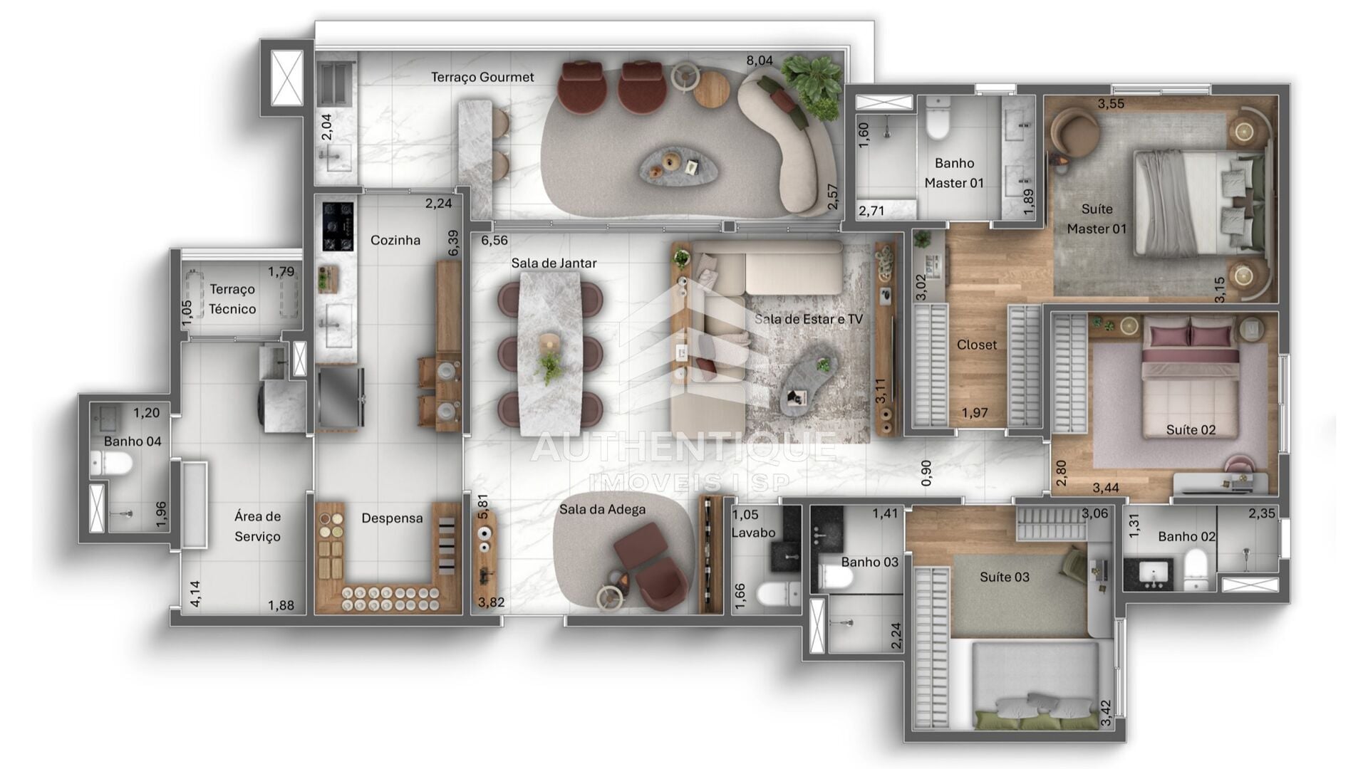 Cobertura, 4 quartos, 259 m² - Foto 15
