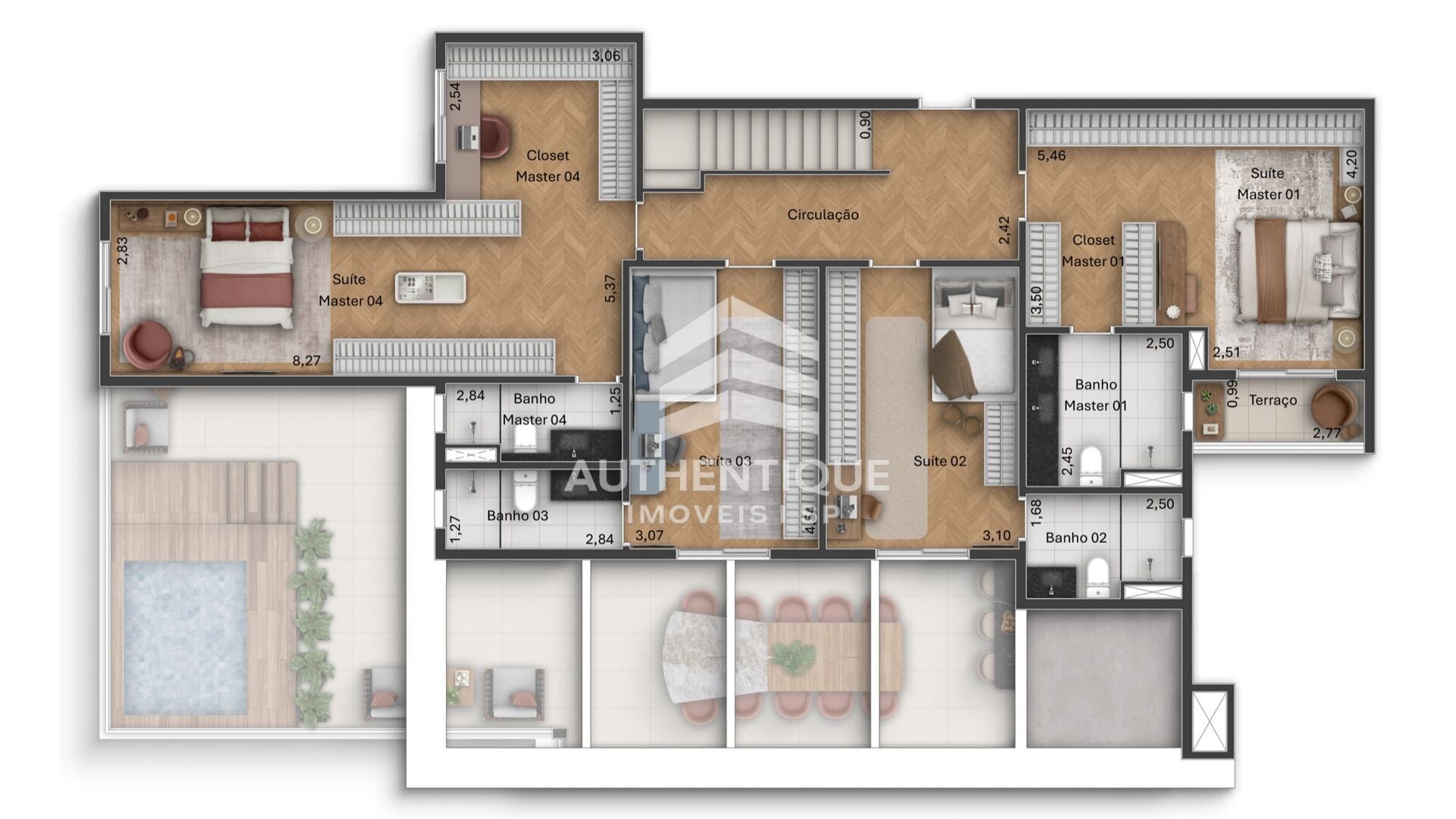 Cobertura, 4 quartos, 259 m² - Foto 21
