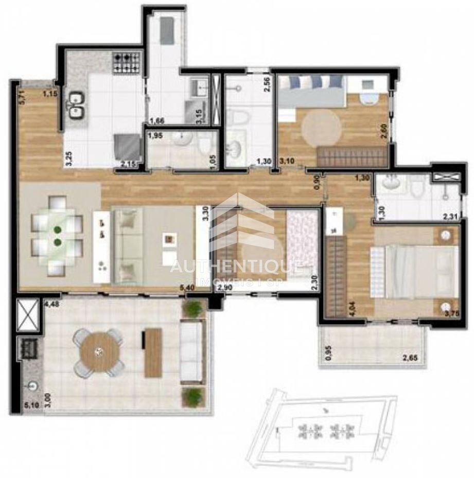 Apartamento, 3 quartos, 104 m² - Foto 21