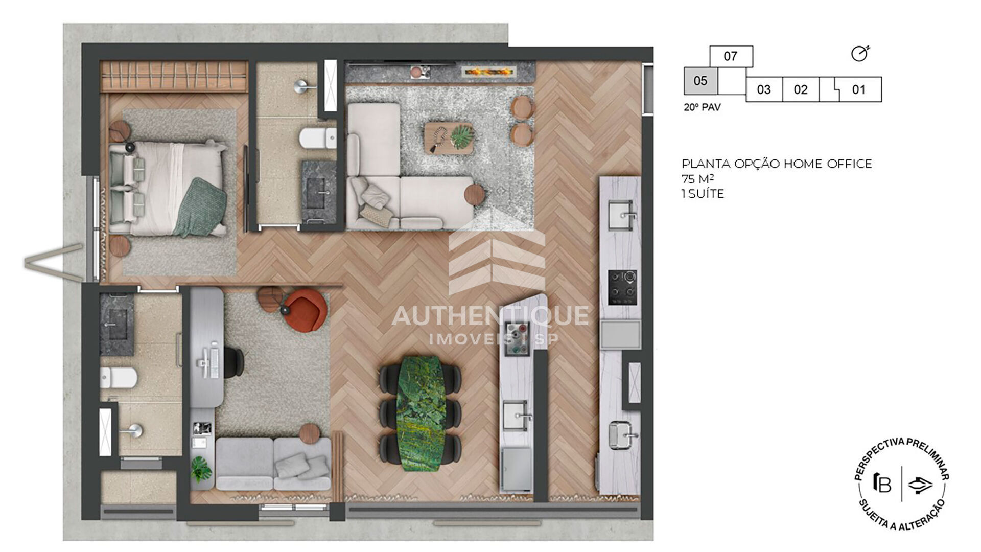 Apartamento, 1 quarto, 59 m² - Foto 20