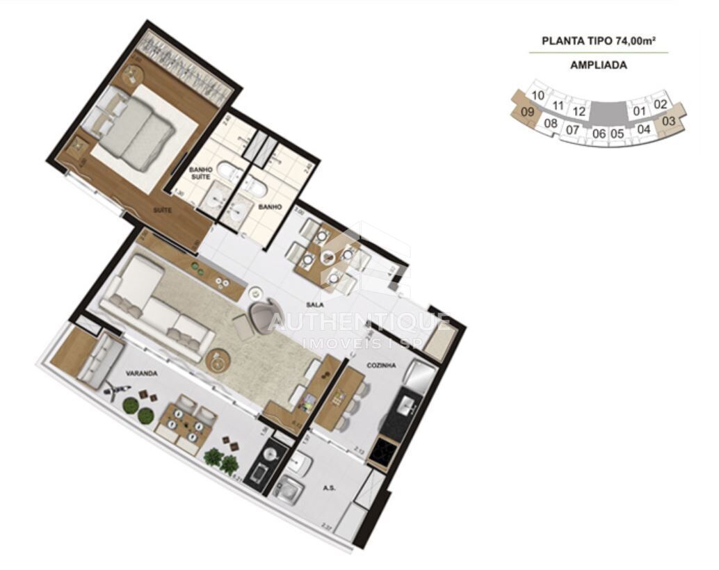 Apartamento, 2 quartos, 75 m² - Foto 17