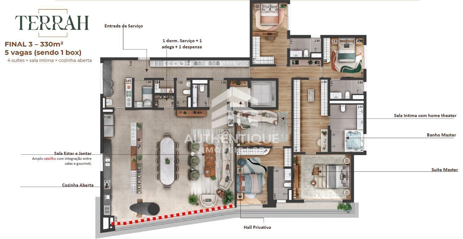 Apartamento, 4 quartos, 240 m² - Foto 15