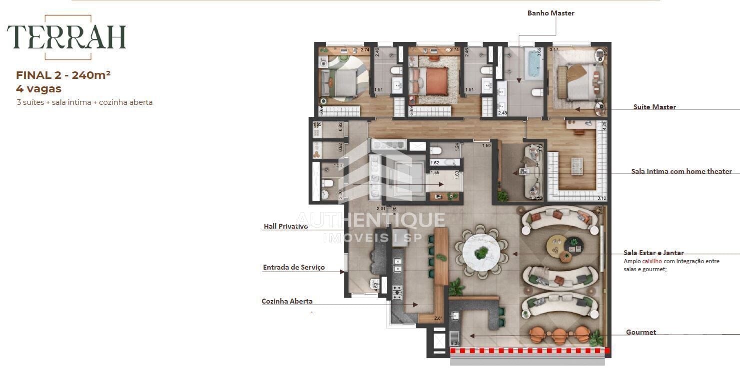 Apartamento, 4 quartos, 240 m² - Foto 13