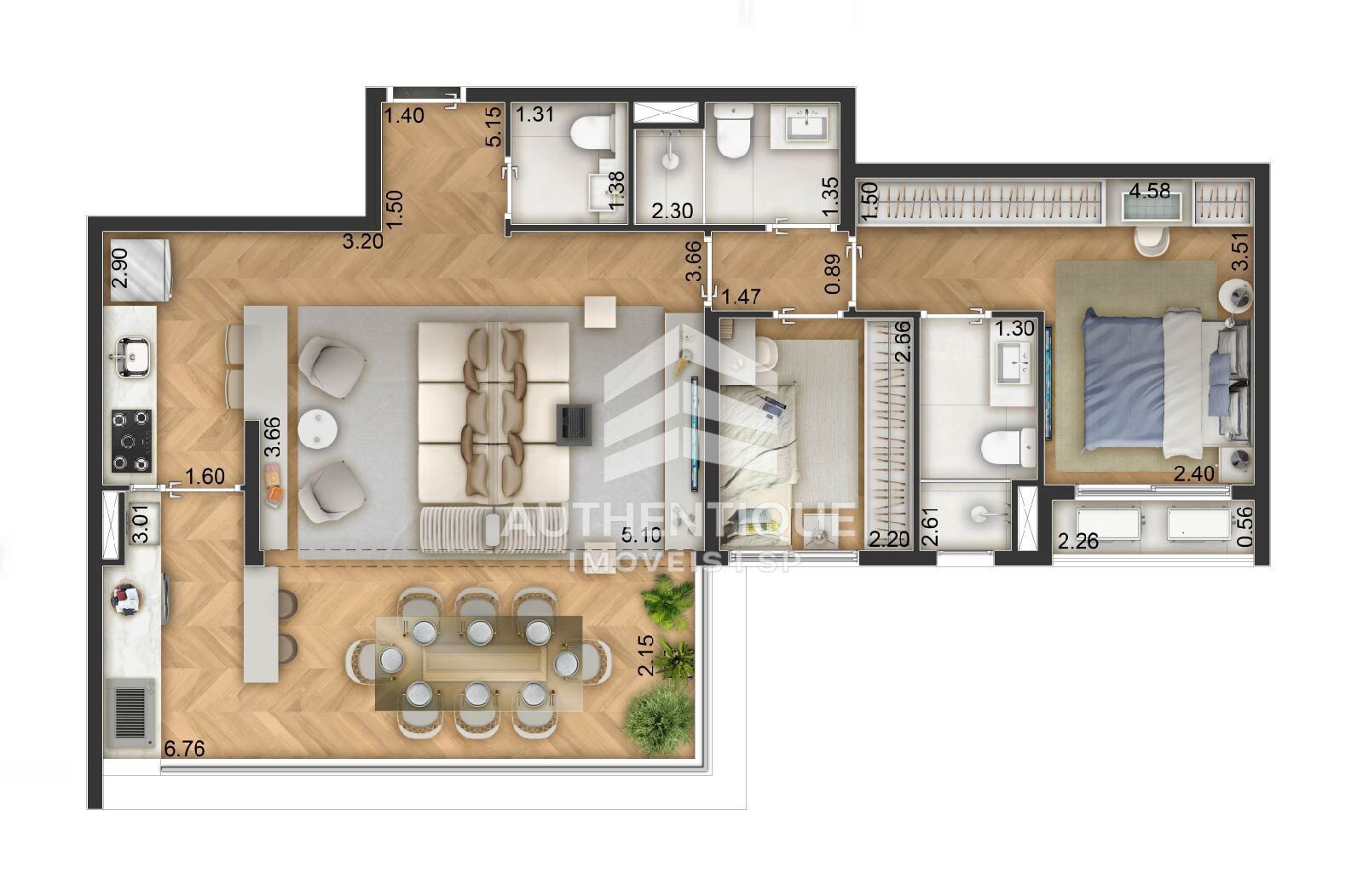 Apartamento, 1 quarto, 32 m² - Foto 14