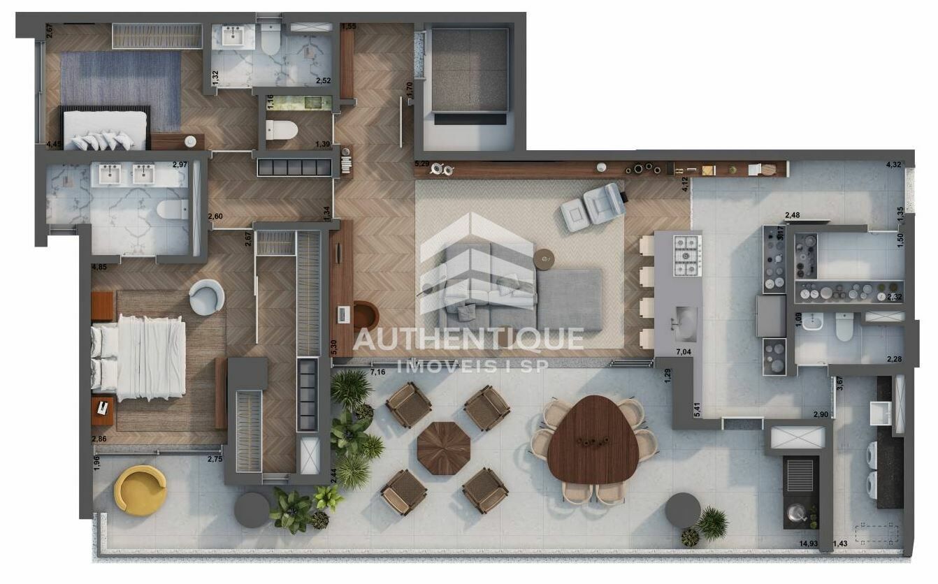 Apartamento, 3 quartos, 151 m² - Foto 46