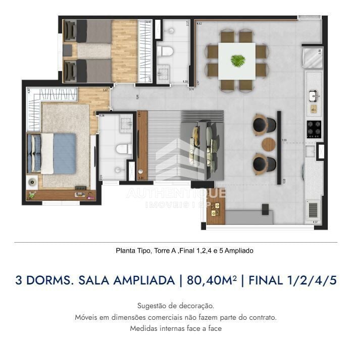 Apartamento, 3 quartos, 80 m² - Foto 7