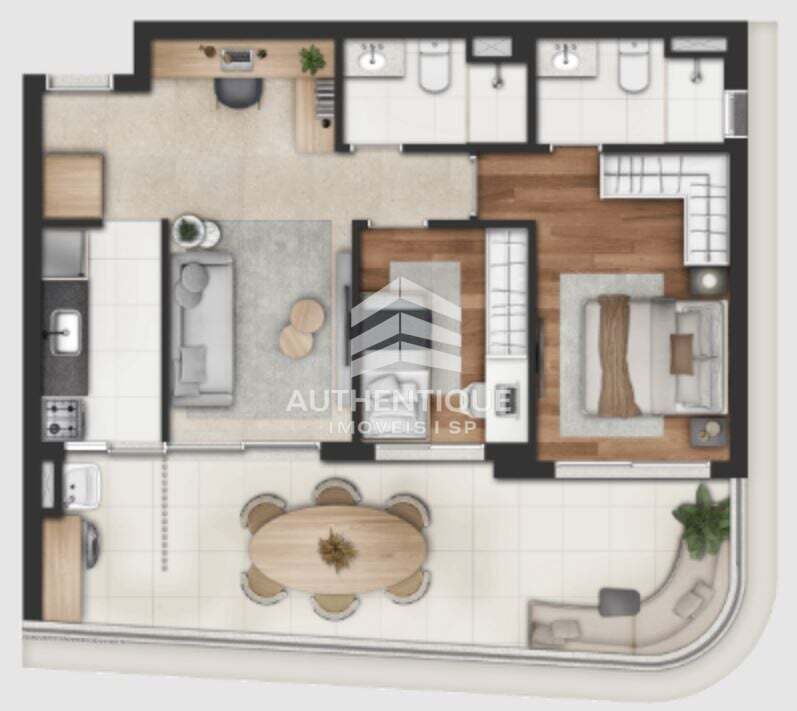 Cobertura, 1 quarto, 63 m² - Foto 52