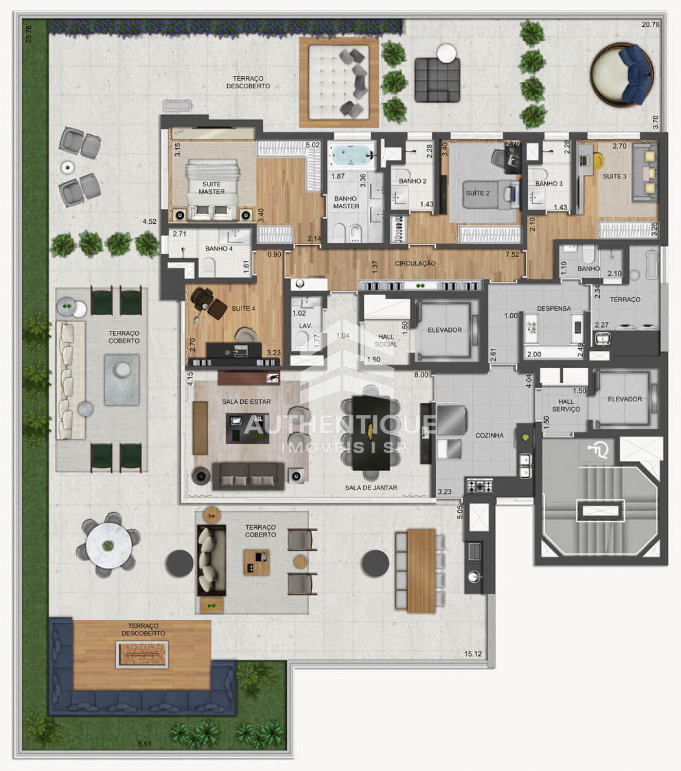 Apartamento, 4 quartos, 252 m² - Foto 27