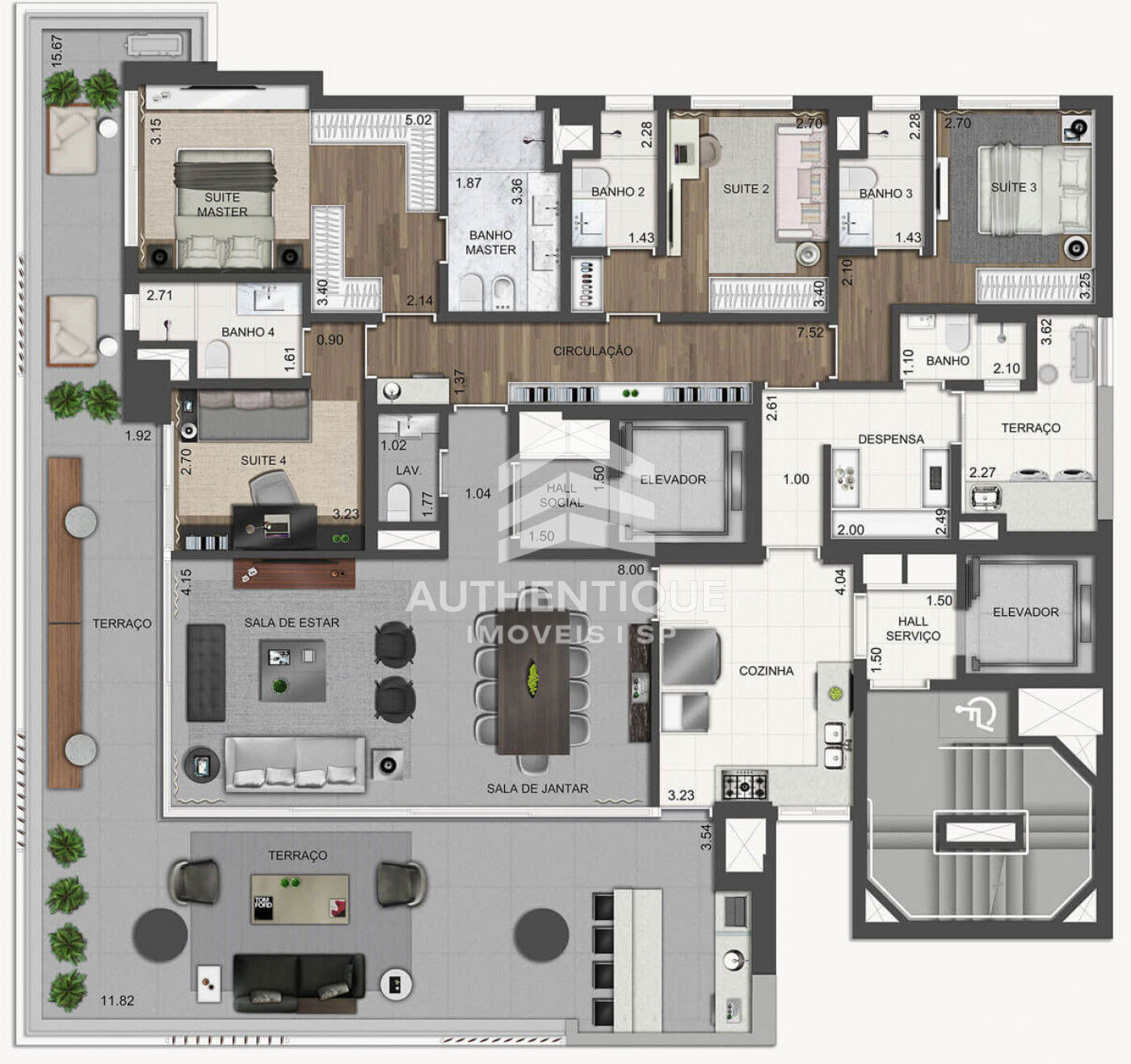 Apartamento, 4 quartos, 252 m² - Foto 26