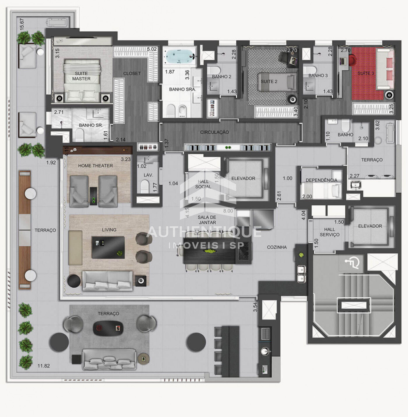 Apartamento, 4 quartos, 252 m² - Foto 31