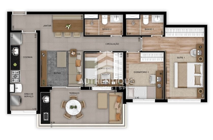 Apartamento, 3 quartos, 112 m² - Foto 7