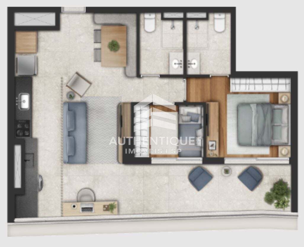 Cobertura, 1 quarto, 71 m² - Foto 53