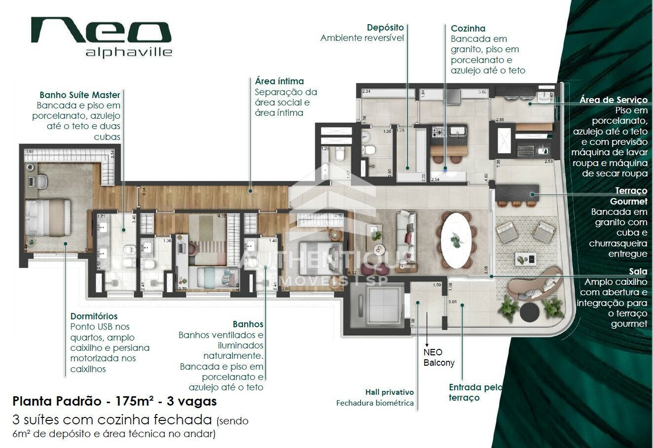 Apartamento, 3 quartos, 175 m² - Foto 14